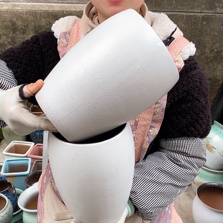 紫砂花盆正品口15高23