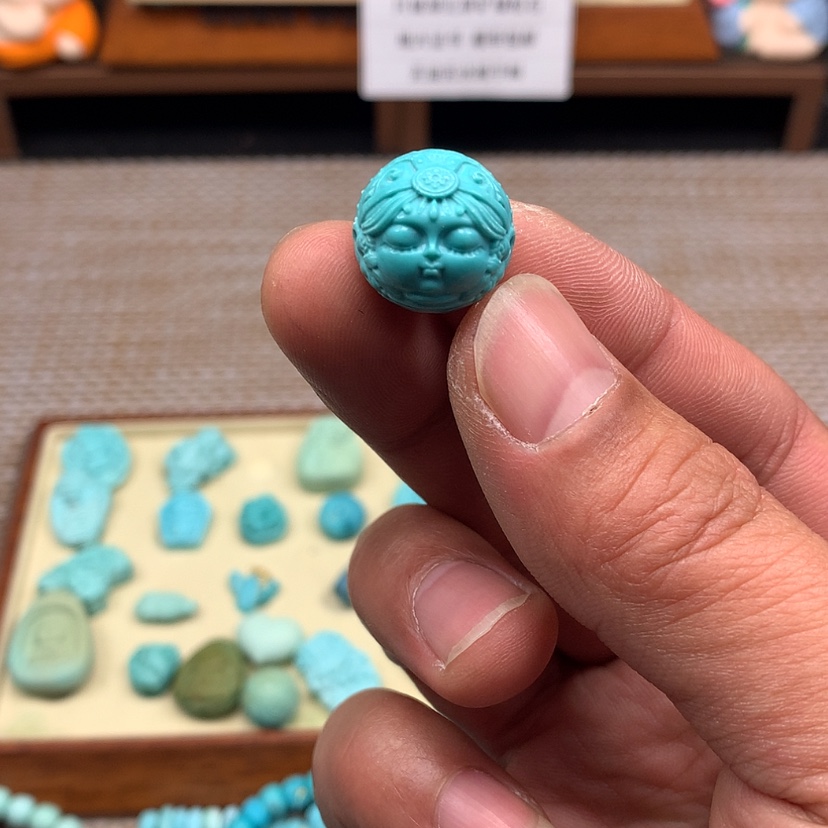 【闪购商品】绿松石颈饰未镶嵌七***鱼29