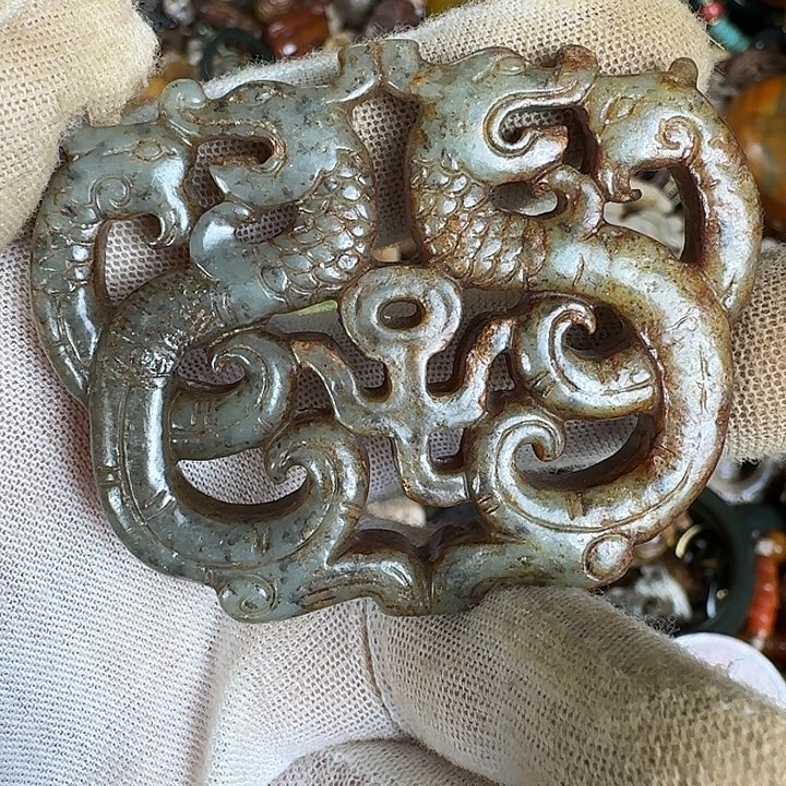 和田玉未镶嵌挂件