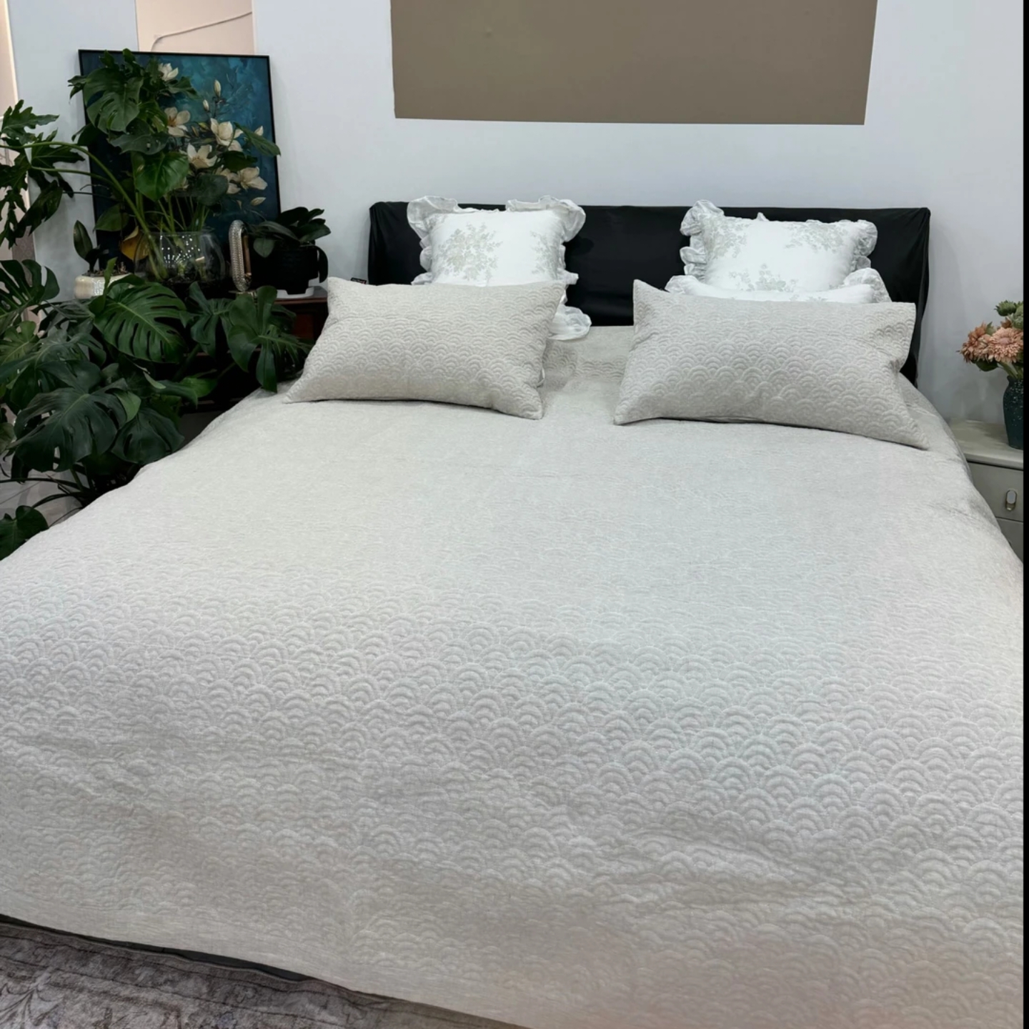 【福宝推荐】百分百汉麻床盖（云朵）床上三件套