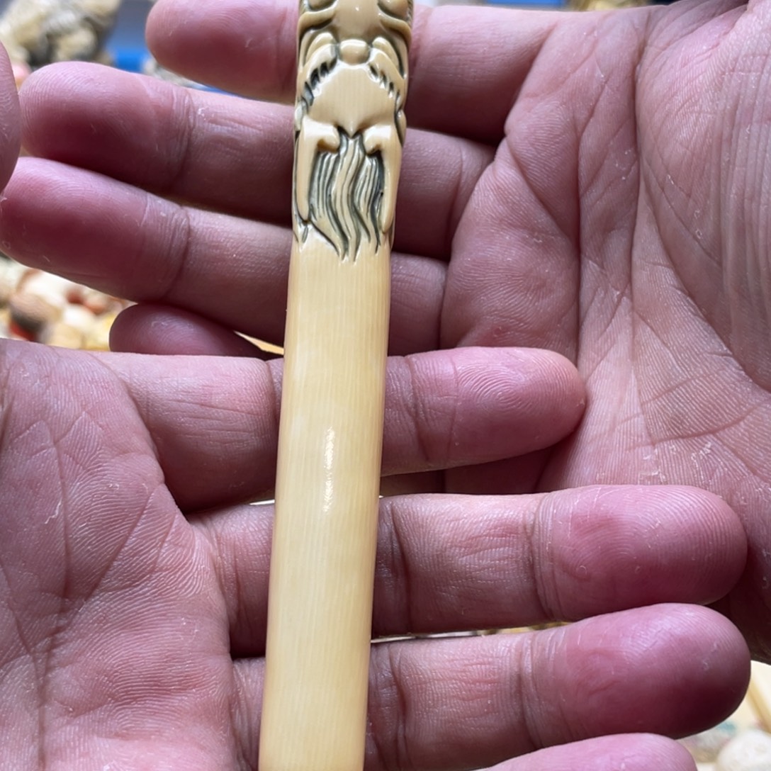 樑***子猛犸象牙把件火爆火爆火爆火爆