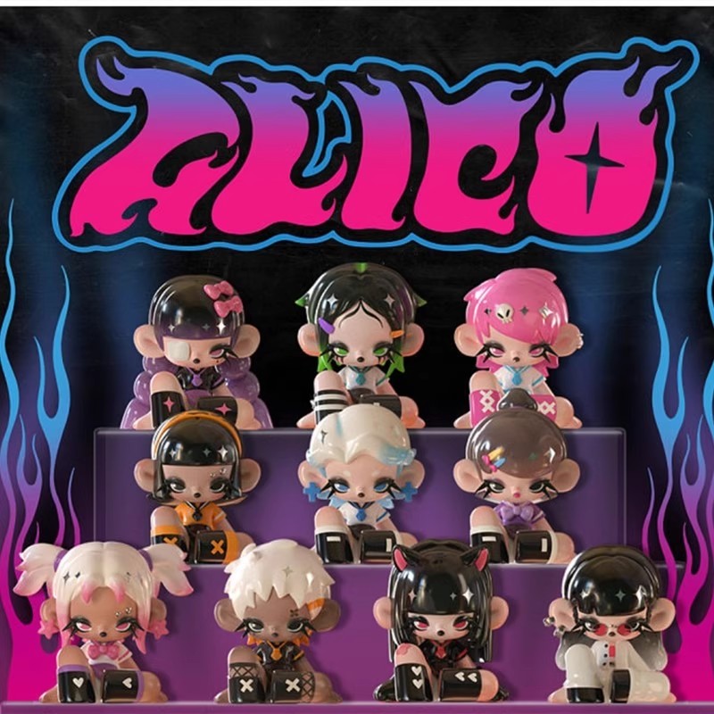 【拆盒】热血女高系列潮玩摆件盲盒