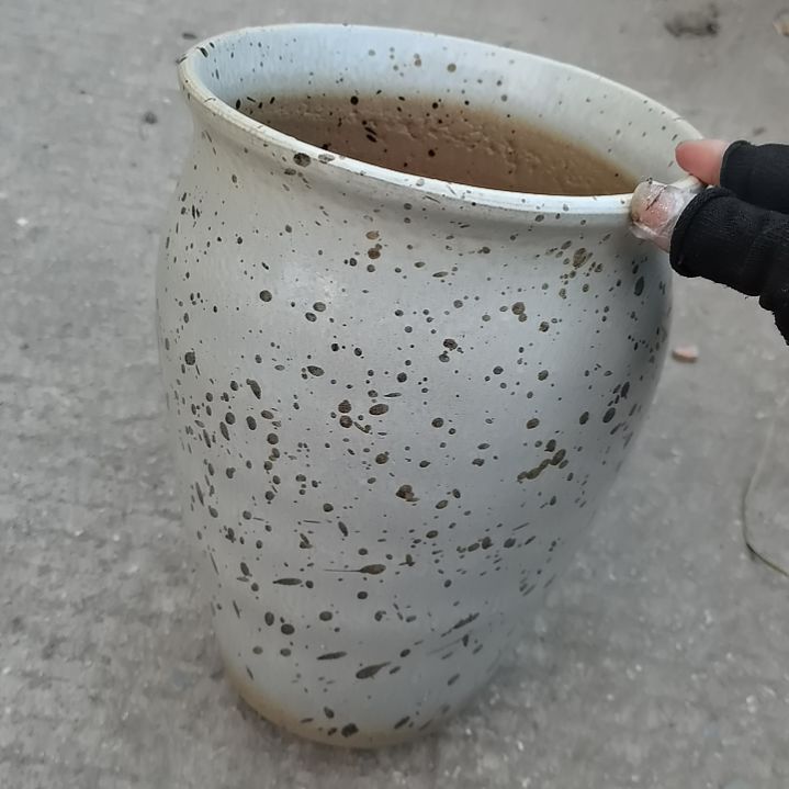 红陶20/29瑕疵一个盆