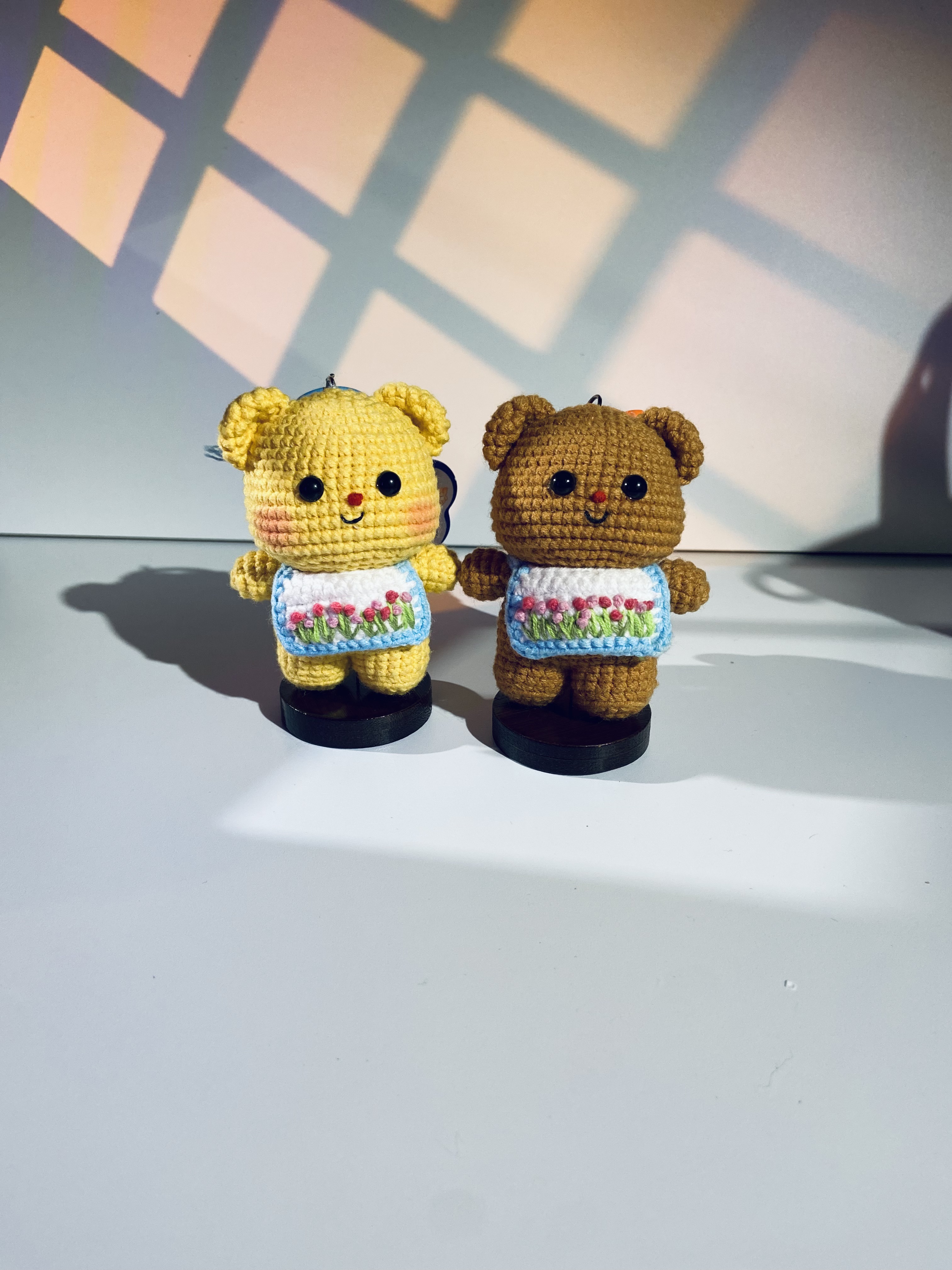 手工精品黄油小熊摆件包挂
