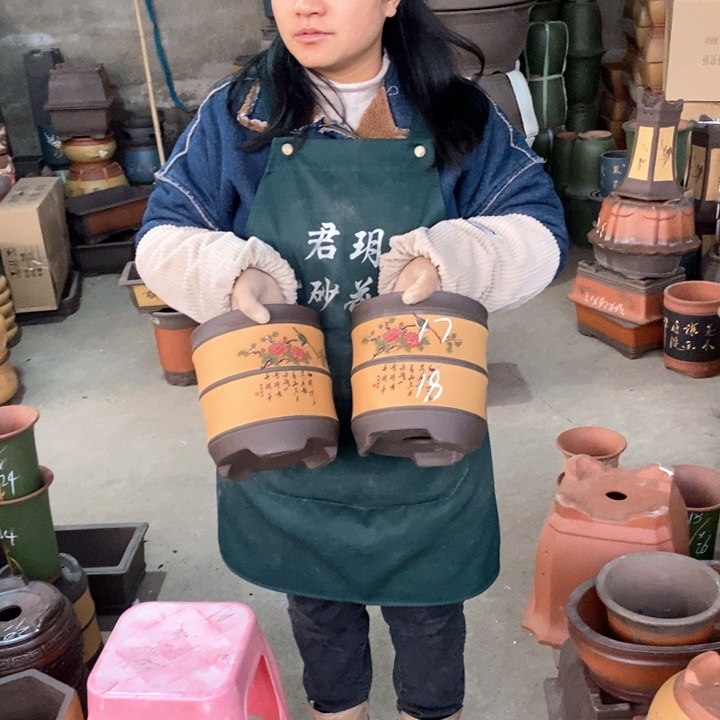 紫砂花盆紫砂花盆盆栽花卉苗木种植