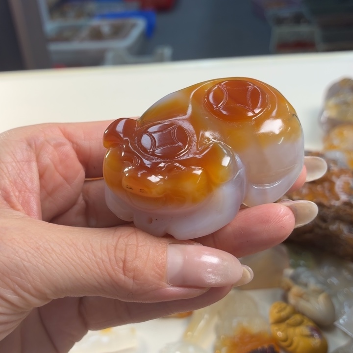 玛瑙/玉髓吊坠(不含链)未镶嵌