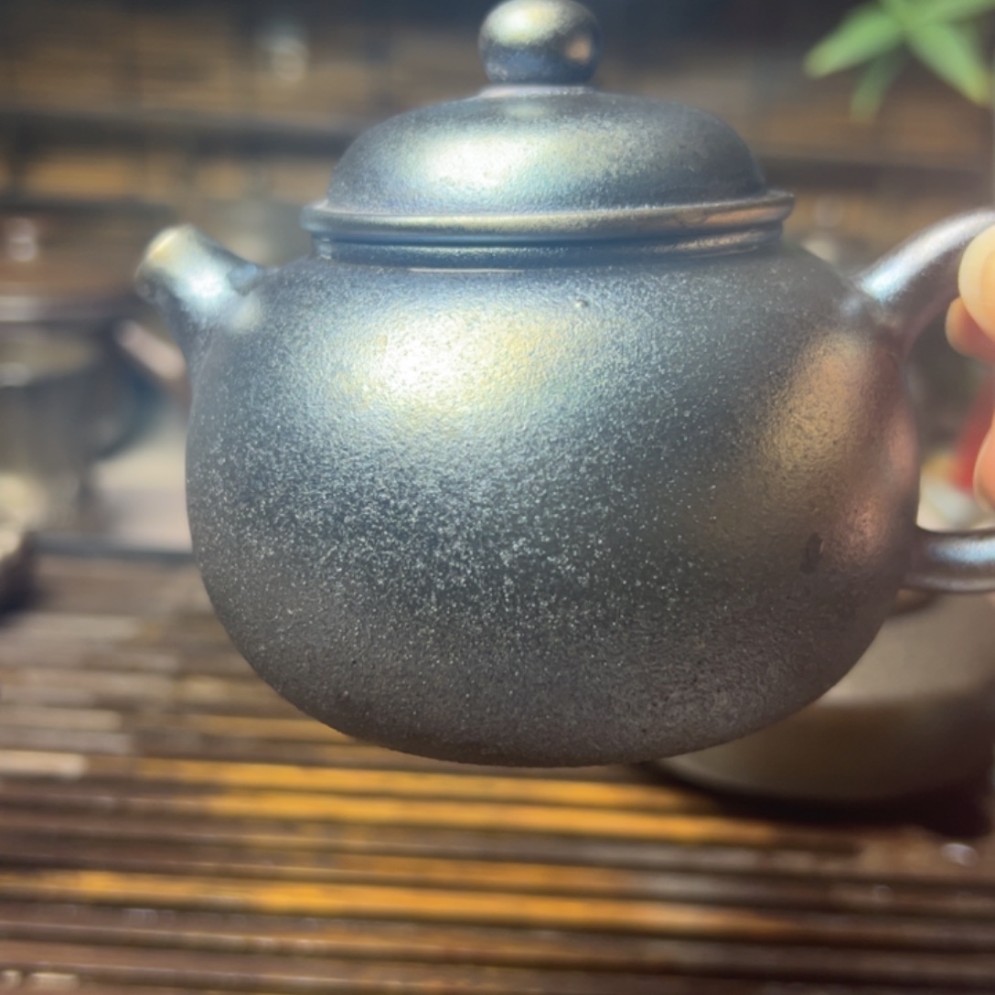 紫泥壶文*生柴烧坭兴陶