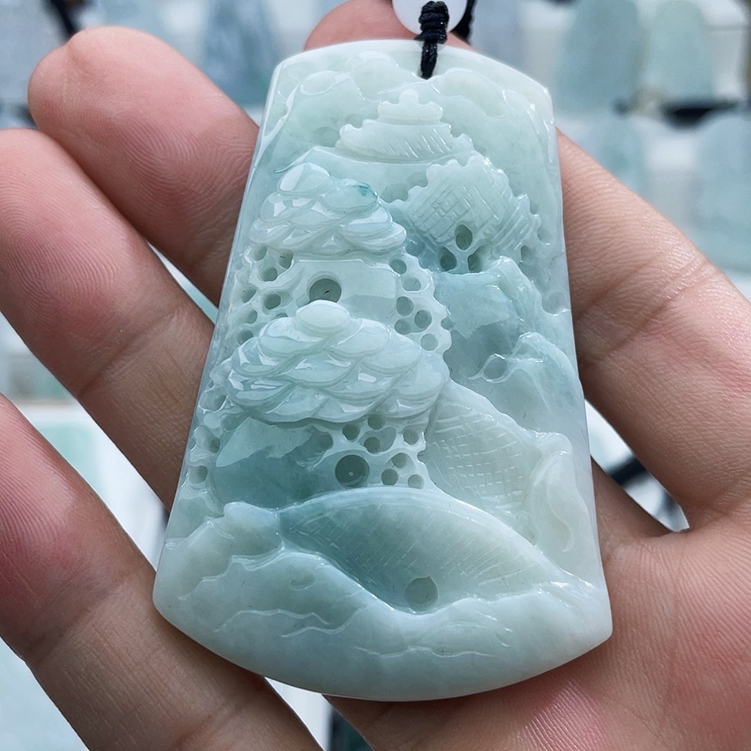 颈饰未镶嵌翡翠翡翠