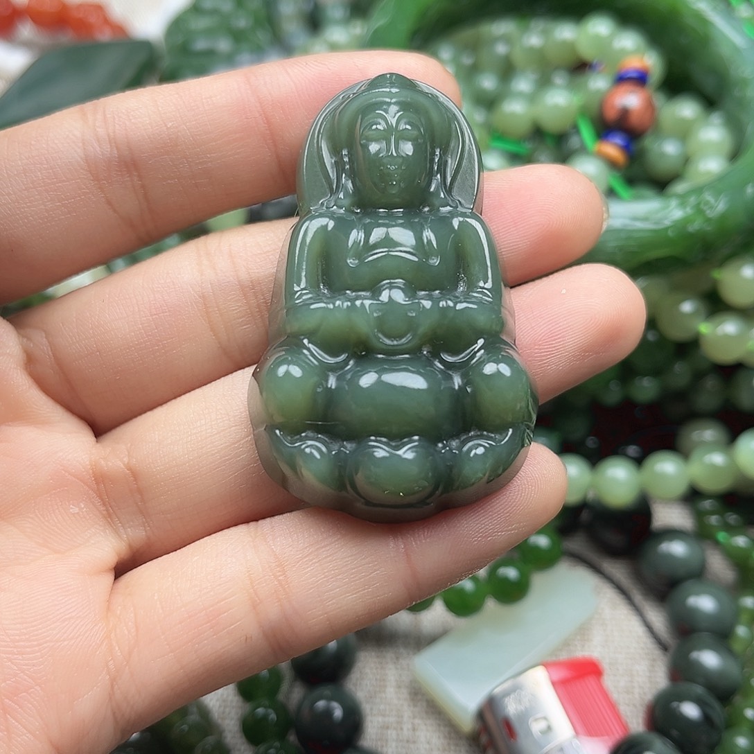 和田玉（碧玉）未镶嵌颈饰