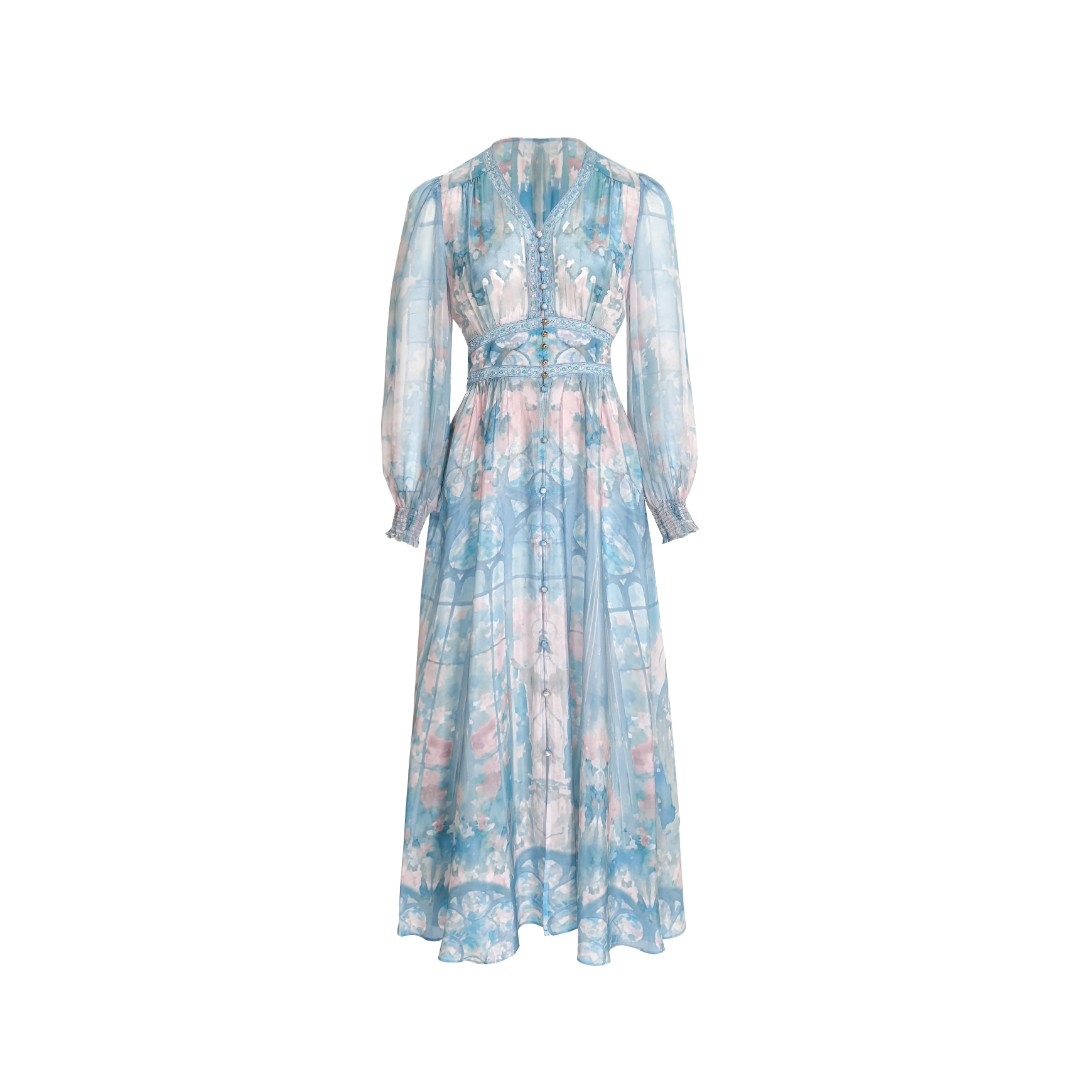 【2025-林姐真丝】重磅100桑蚕丝连衣裙25-0507