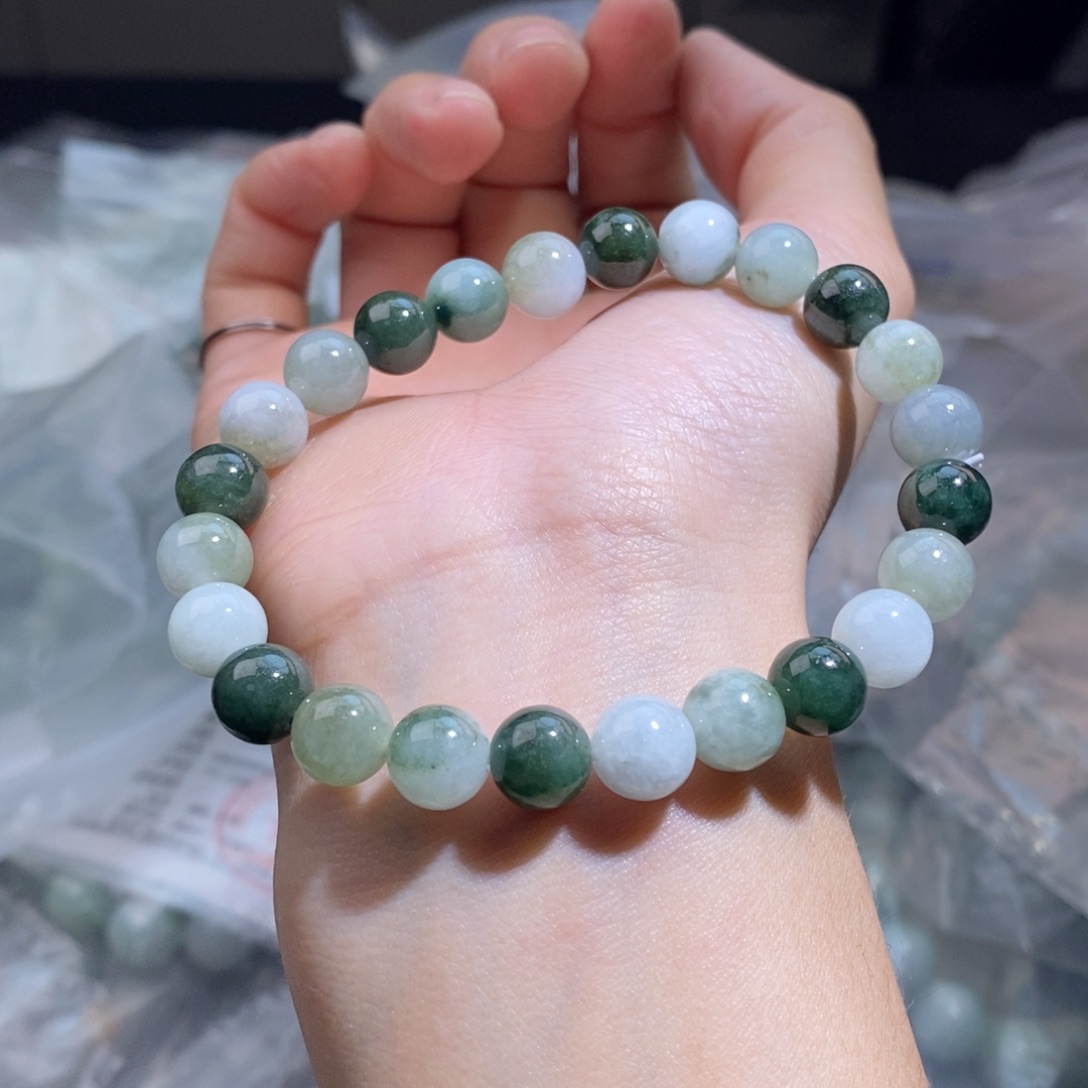 未镶嵌手串翡翠珠链
