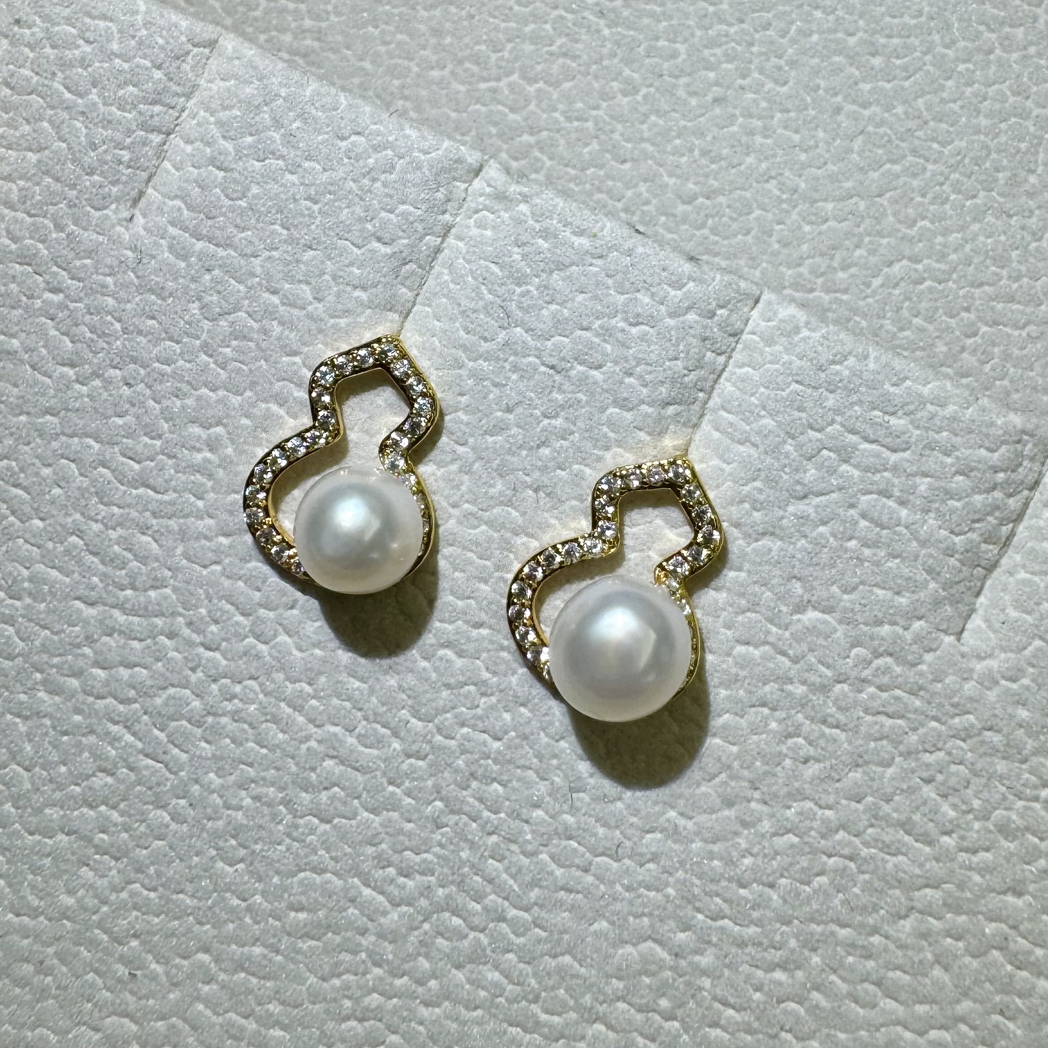 葫芦耳饰 天然 大气简约 个性小众设计