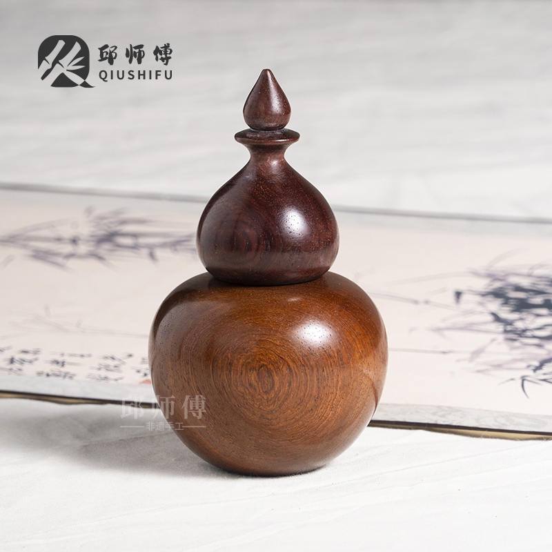 GZ020（成竹）纯手工中式复古葫芦家用个性牙签罐