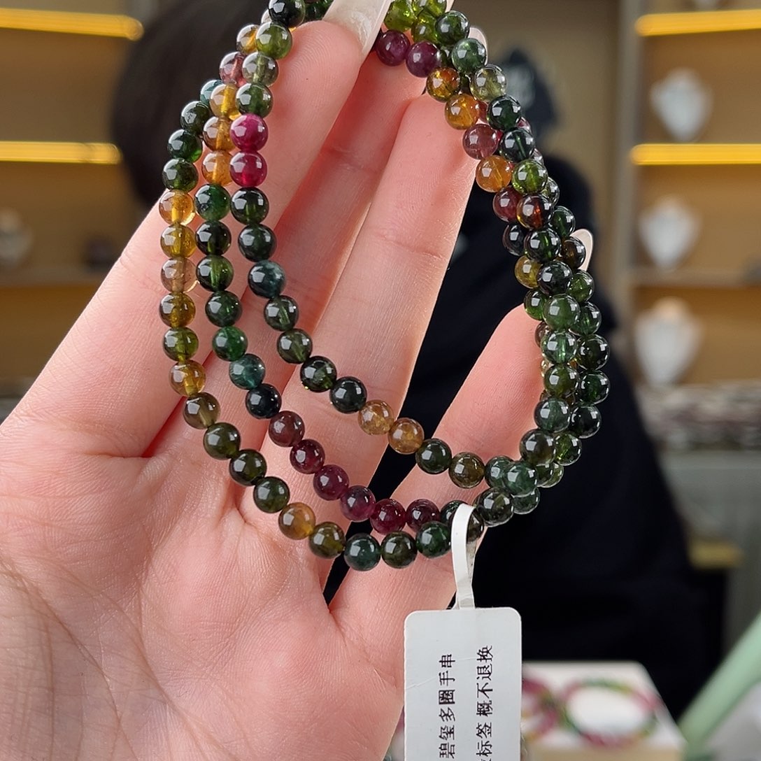 碧玺碧玺5mm（多样性发一件未镶嵌