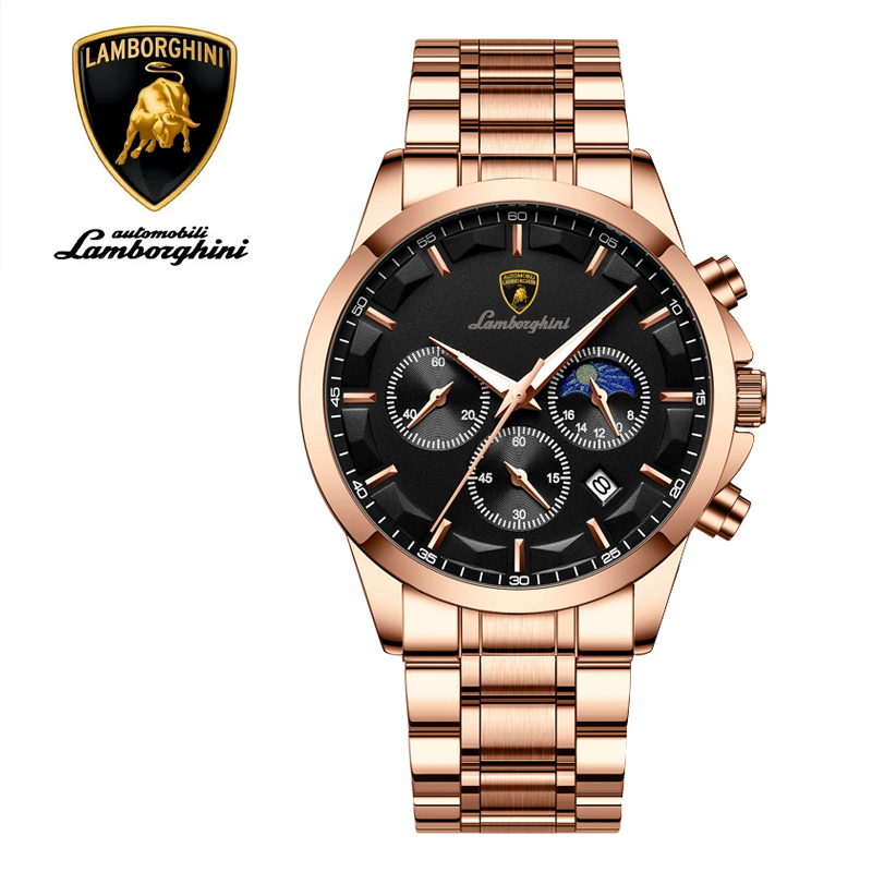 AUTOMOBILI LAMBORGHINI 兰博基尼联名经典款 928 黑面双显设计