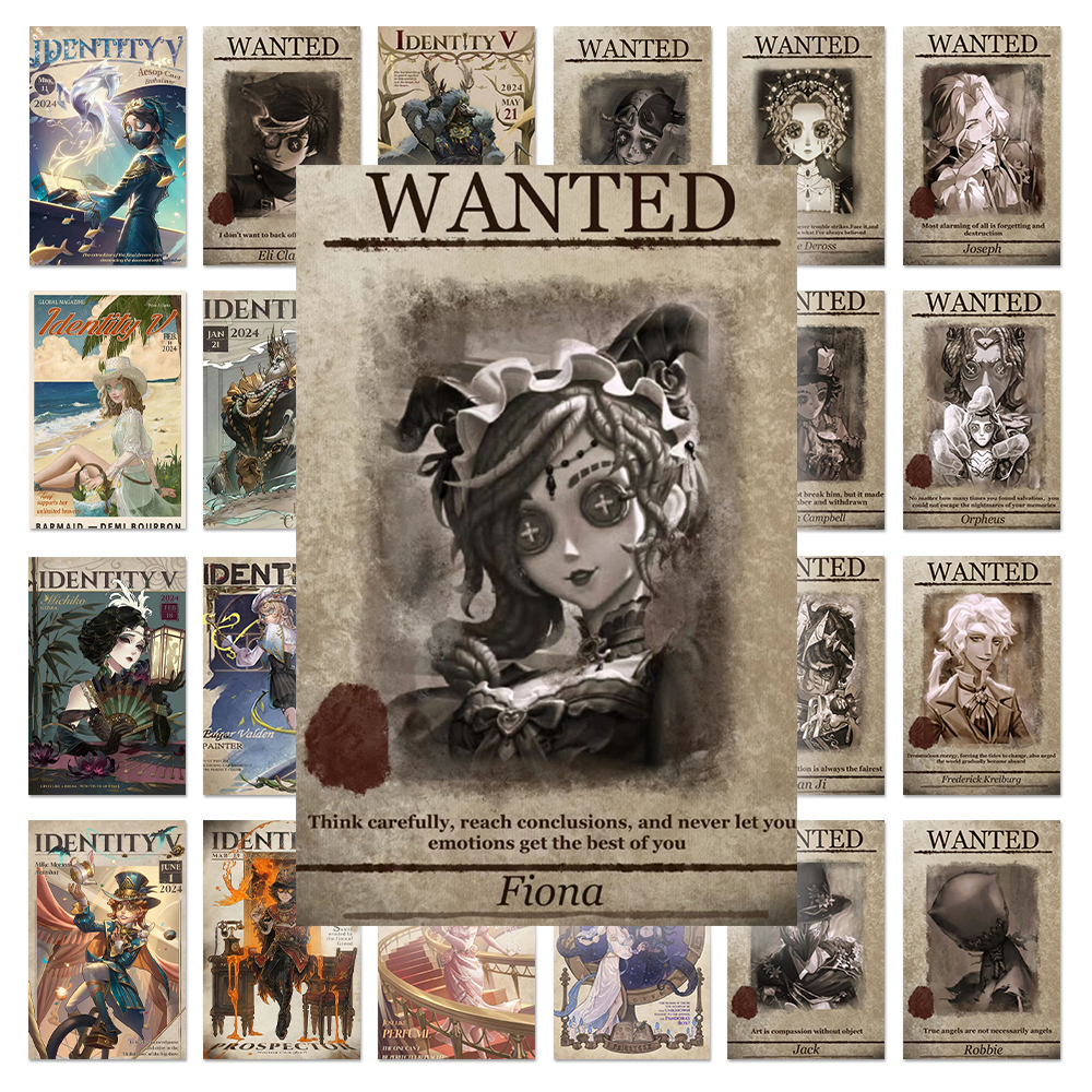 新款108张第五人格传单贴纸二次元壁纸记忆余烬组作曲家周边diy