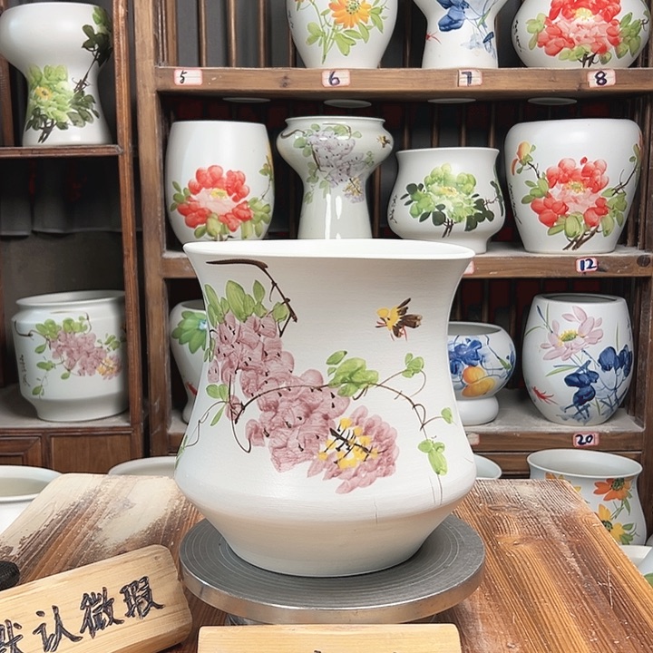 摆件小蛮腰紫藤新款陶瓷新款陶瓷陶瓷