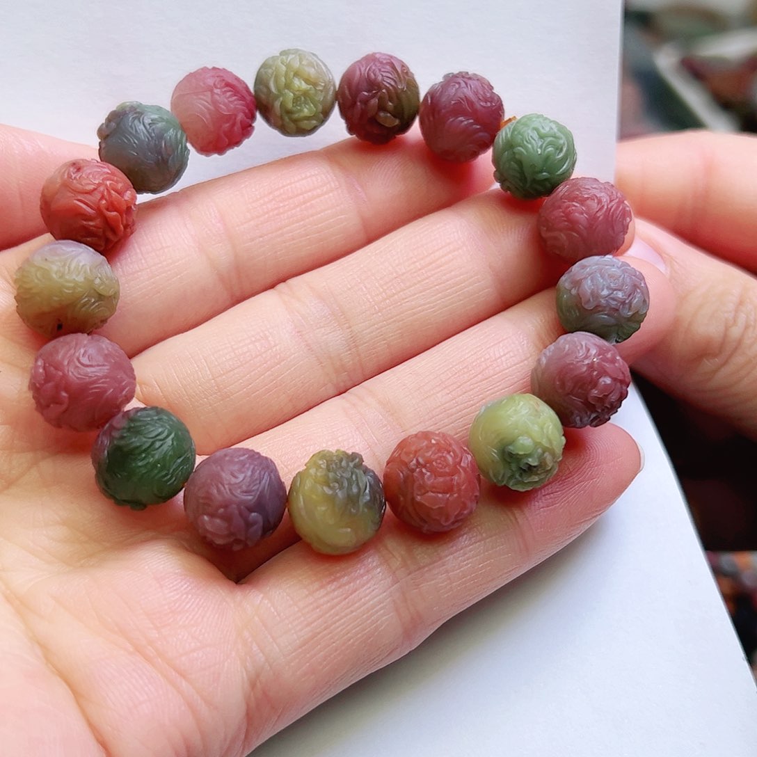 玛瑙/玉髓手链未镶嵌几*华手串