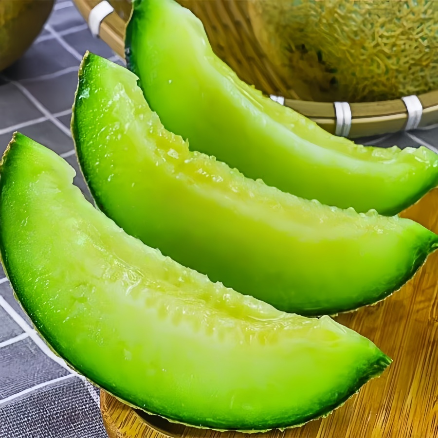 网纹瓜冰淇淋口感绿肉哈密瓜软糯香甜新鲜应季水果玫珑蜜瓜甜瓜