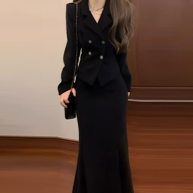 富家千金时尚高级感御姐两件套装名媛气质冬季一整套时髦超好看