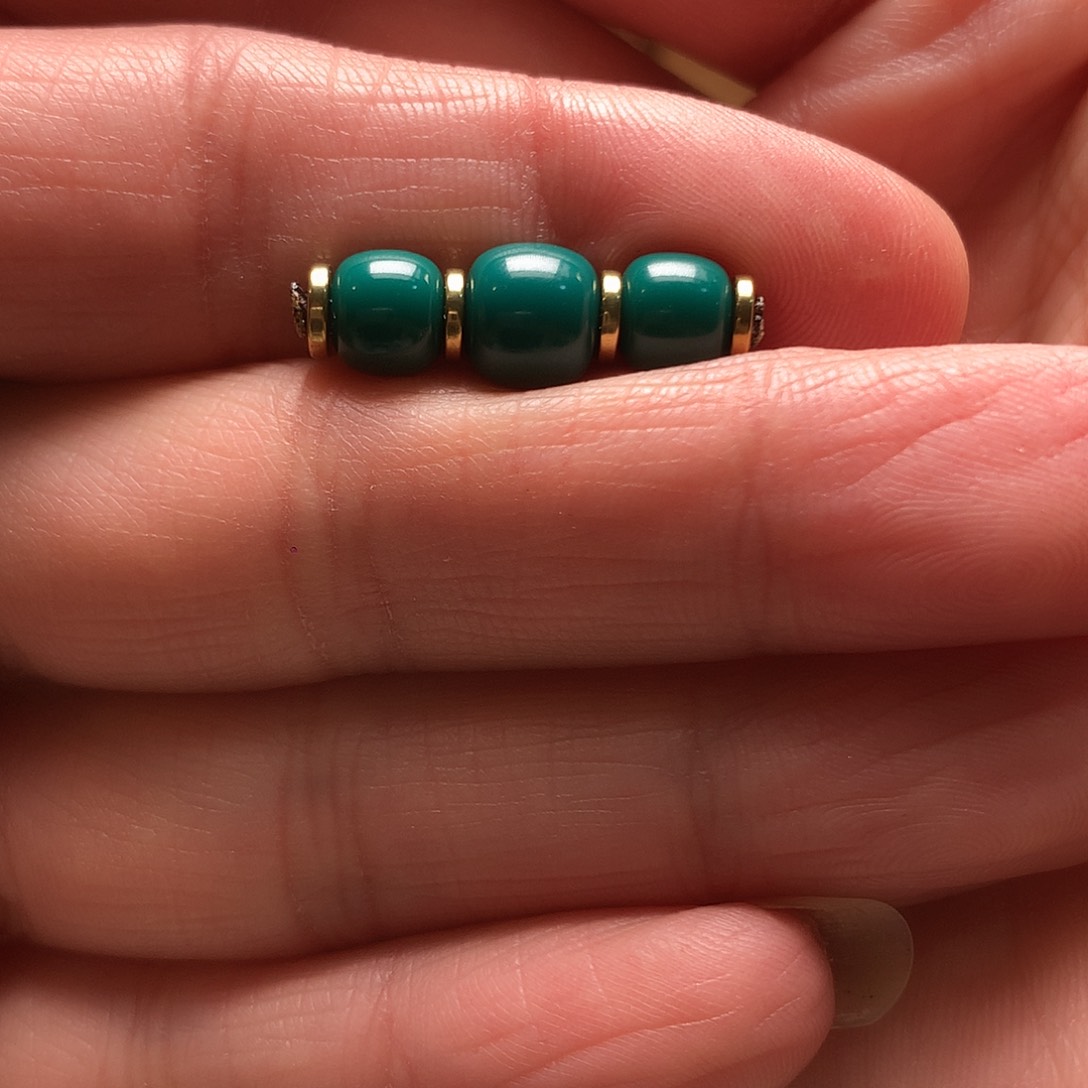 琉璃颈饰满****?地狱色676mm老行