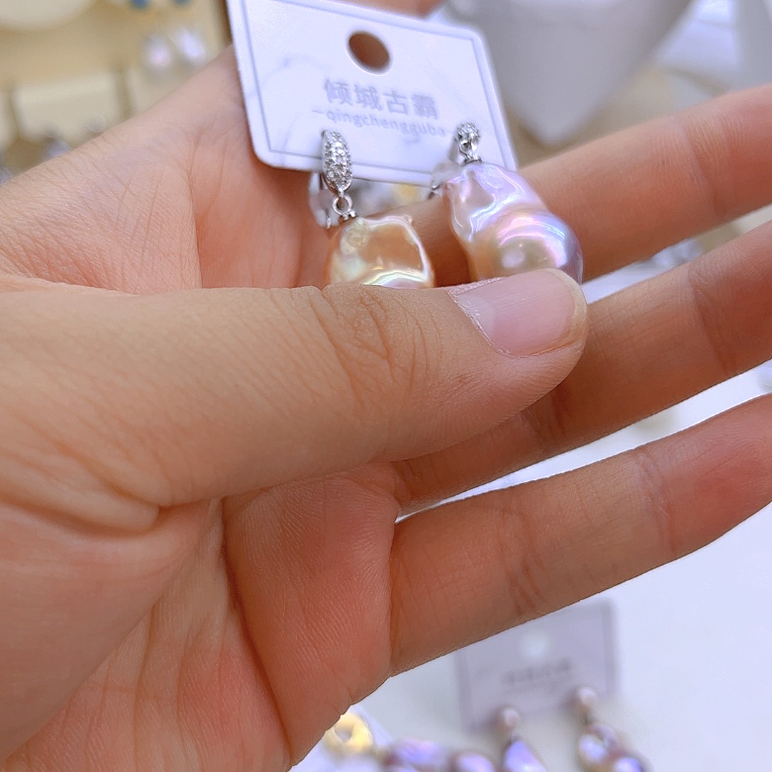 草***妹银S925镶嵌淡水珍珠671