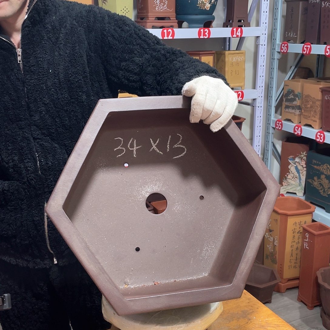 紫砂天心紫砂手工花盆