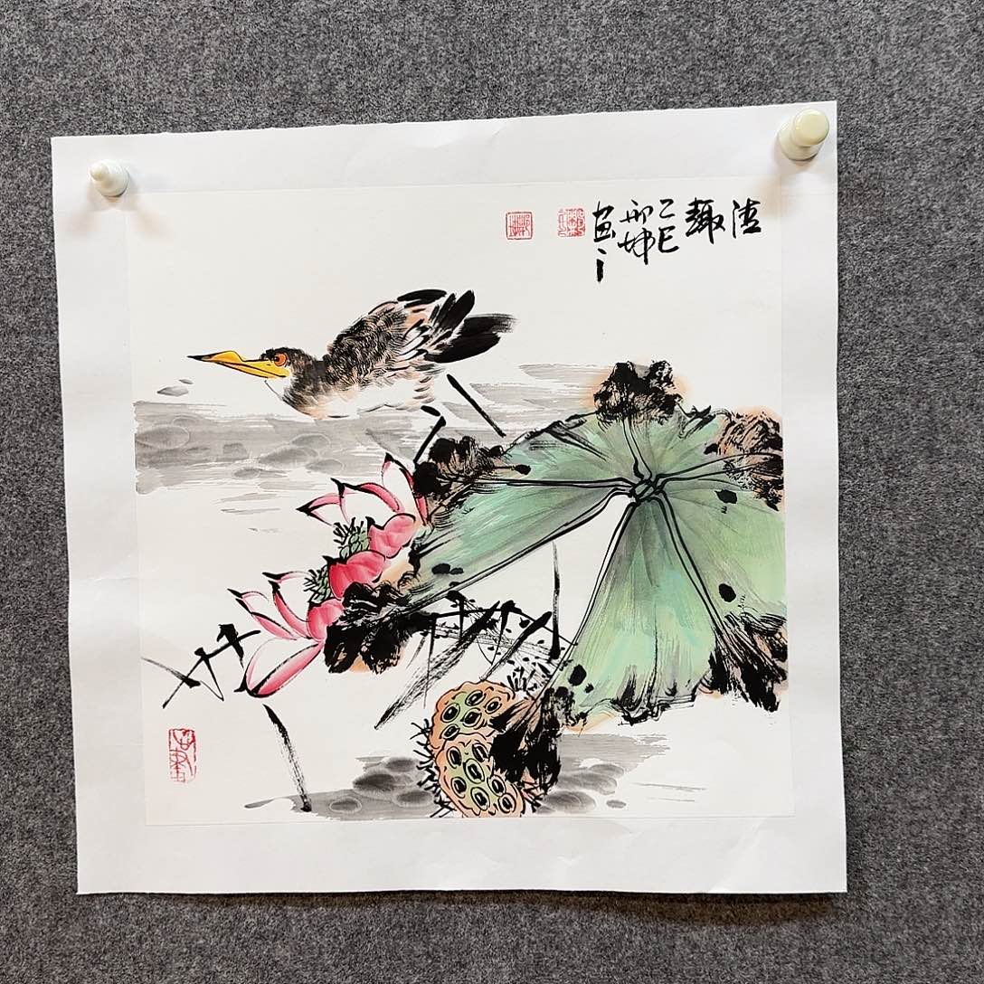 国画邢坤老师手绘作品