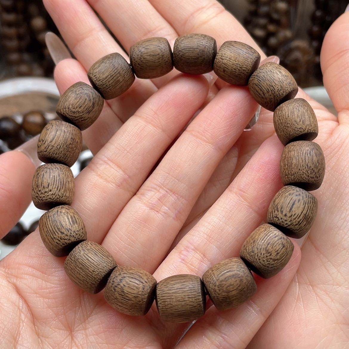 【闪购商品】沉香手串达拉干1.2桶珠