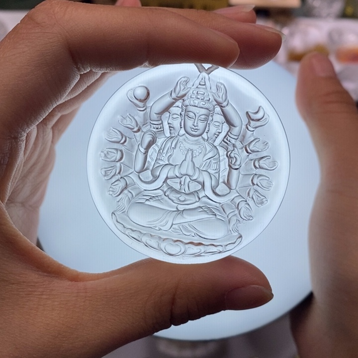 瞭***界颈饰未镶嵌水晶定制