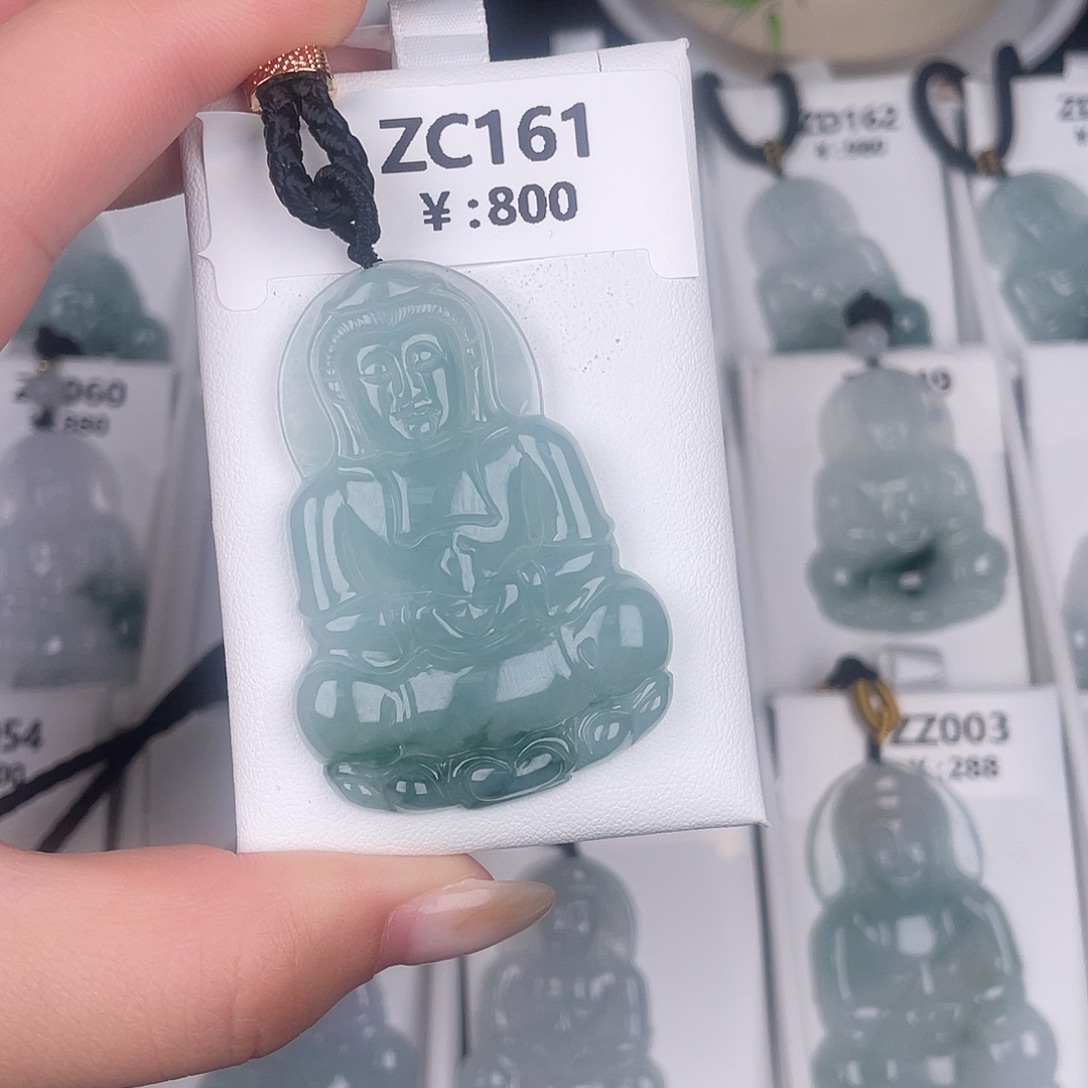 翡翠未镶嵌颈饰zc161
