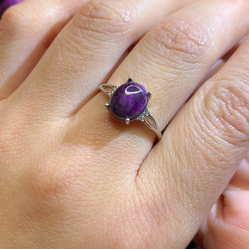 【闪购商品】苏纪石（舒俱来）戒指银S925镶嵌