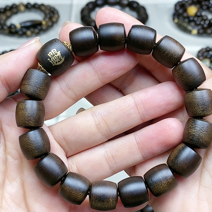 沉香手串毛*越南芽庄白奇楠沉水料