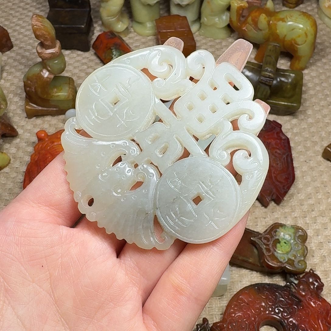 白玉菩提吊坠挂件