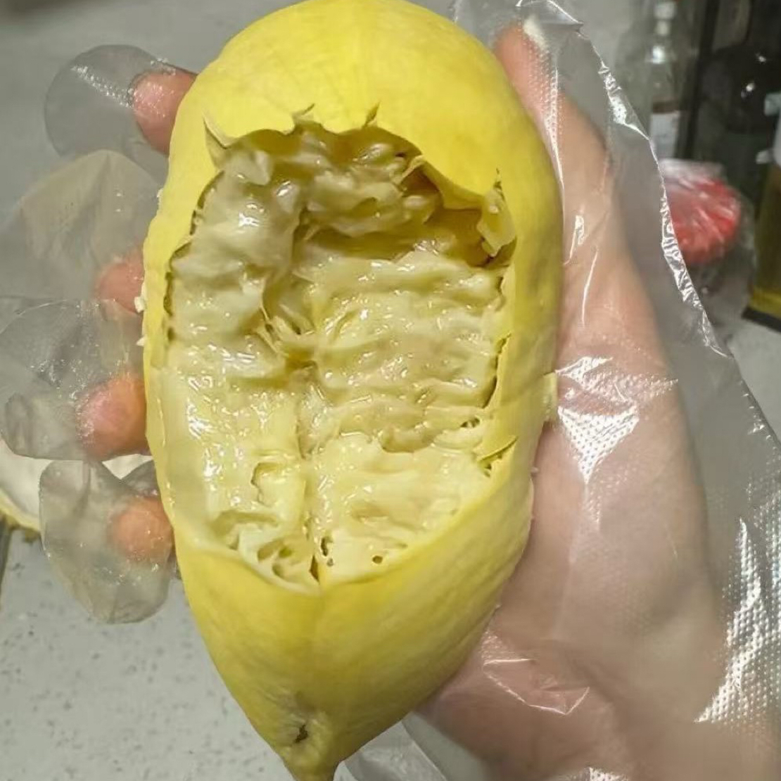 泰国金枕榴莲核小【新鲜】榴莲纯肉两斤 金枕泰国