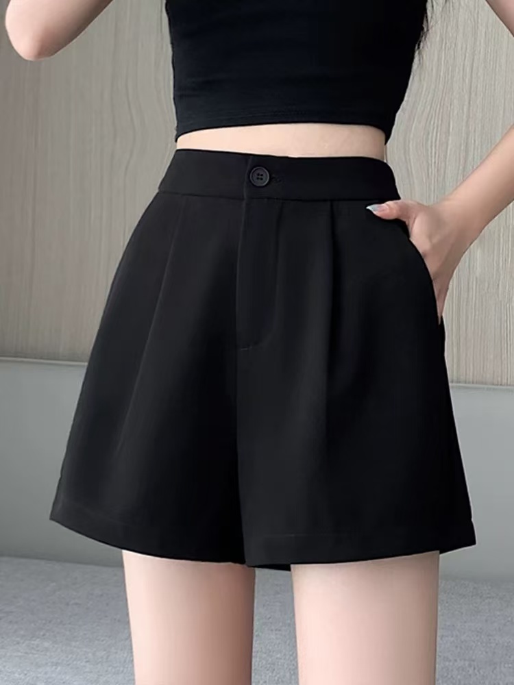 超显瘦！西装短裤~夏季时尚百搭显瘦纯色女士西装短裤040620