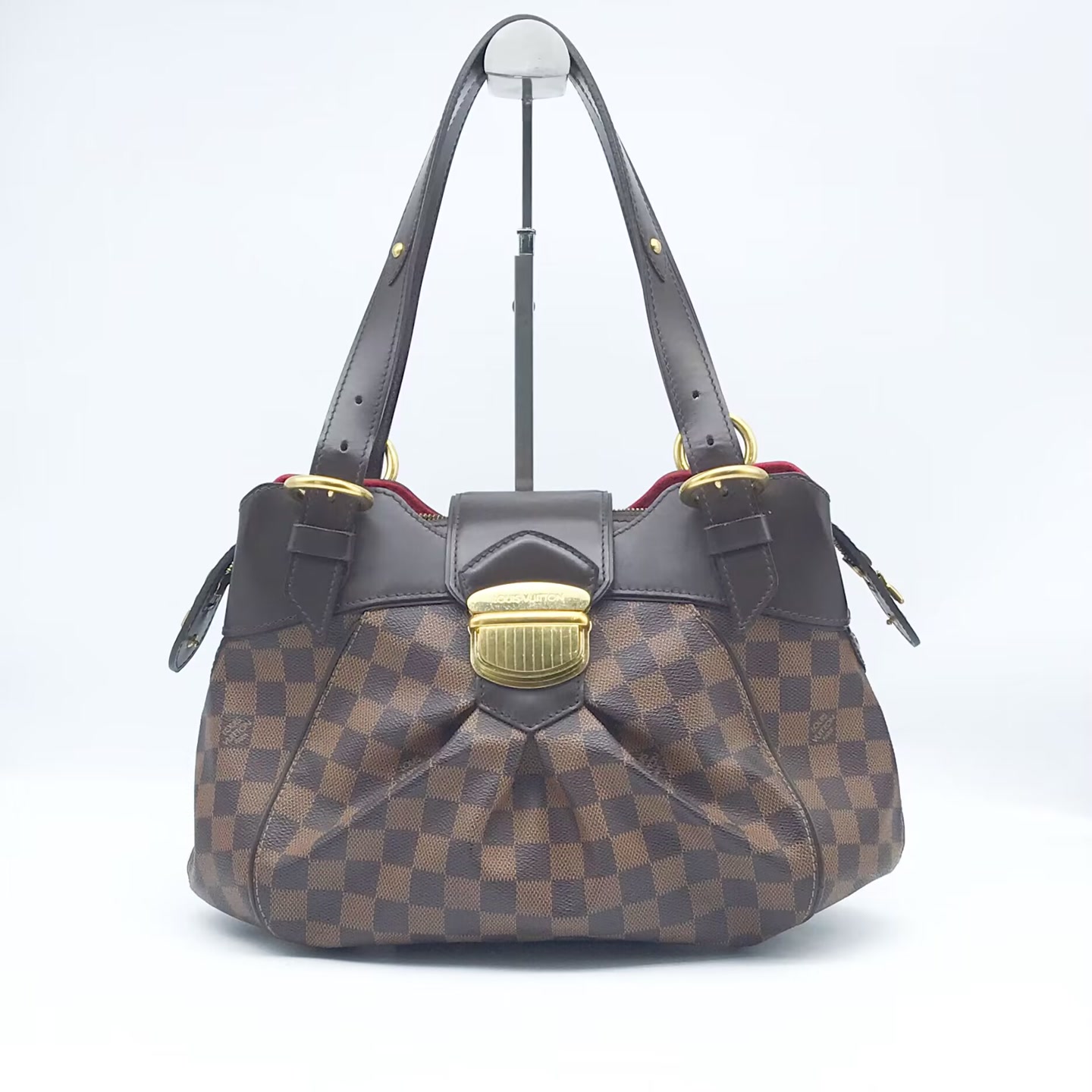 95新 LouisVuitton/路易威登 洋诚二手 LV棋盘格单肩包