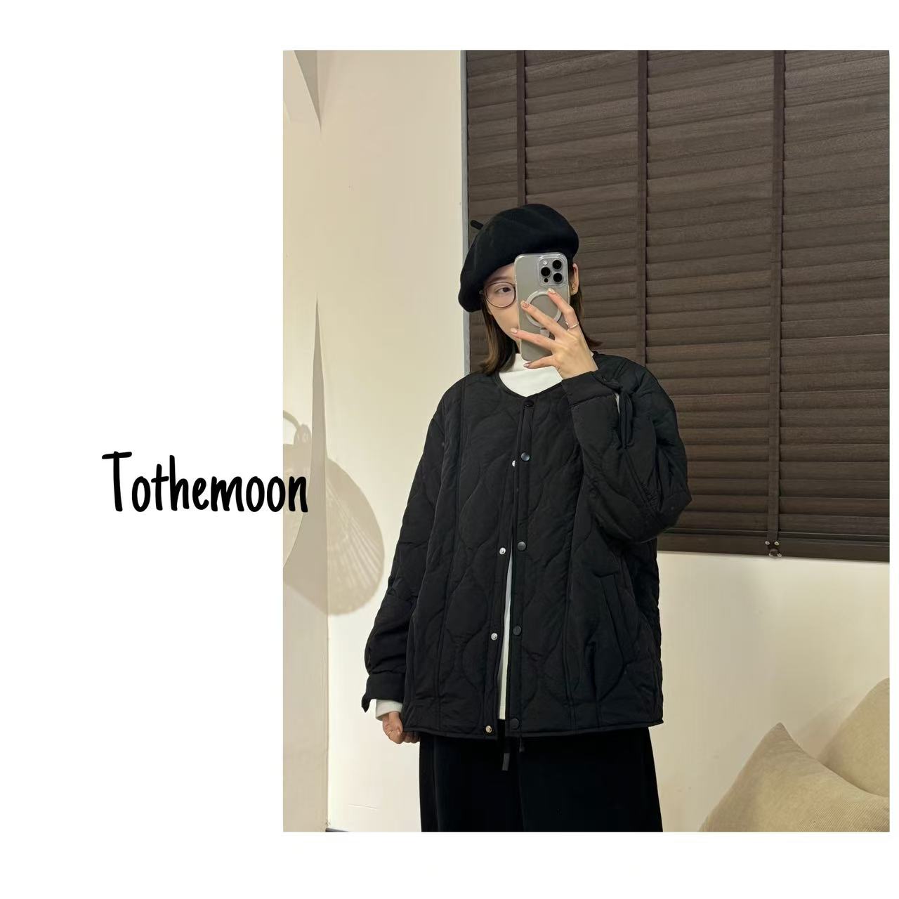 Zoe 原创【迷失阿勒泰】拼接棉服长袖时尚