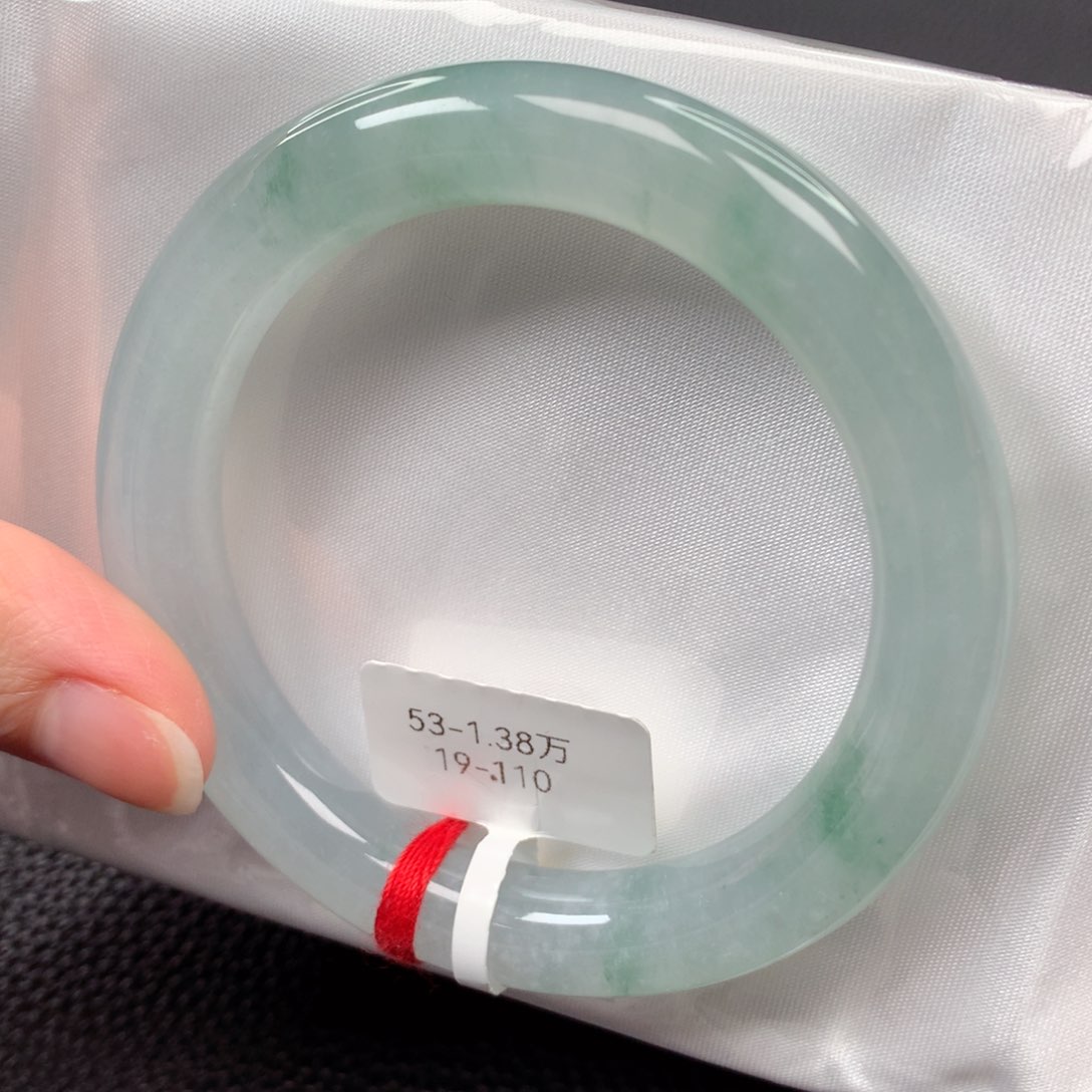 【闪购商品】翡翠手镯未镶嵌48号圆条19110-53