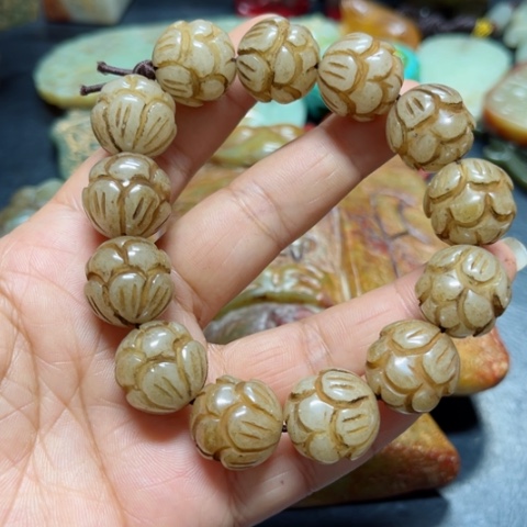 吊坠白玉菩提把件