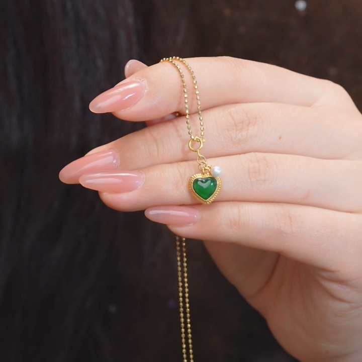 翡翠吊坠(不含链)18K金镶嵌多样性发@@P5365