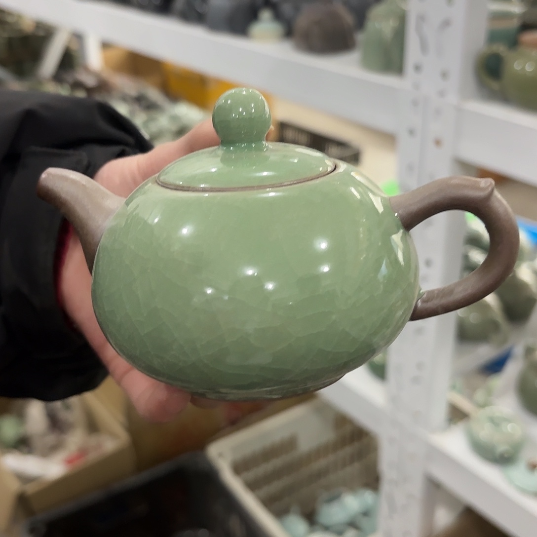 龙泉云间青瓷小米茶器