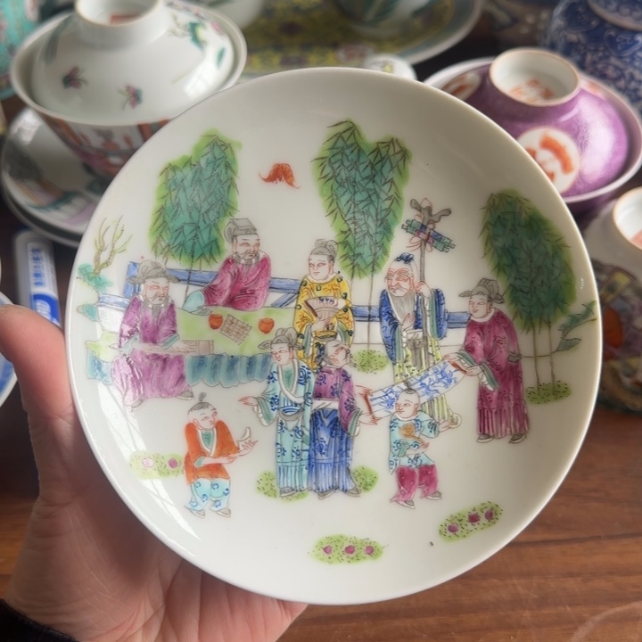 摆件陶巾*景德镇陶瓷艺术品