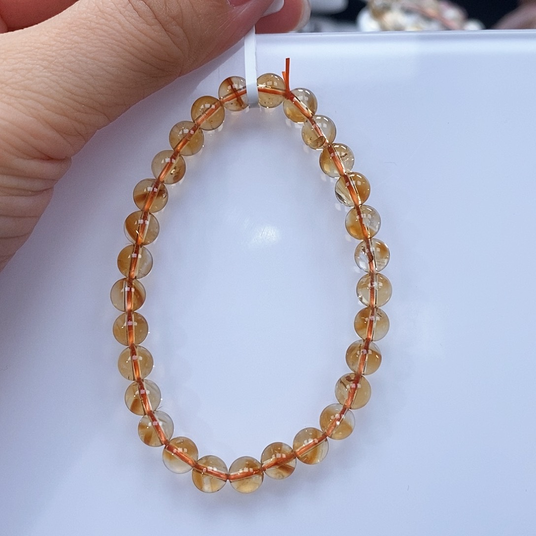 水晶手串未镶嵌黄