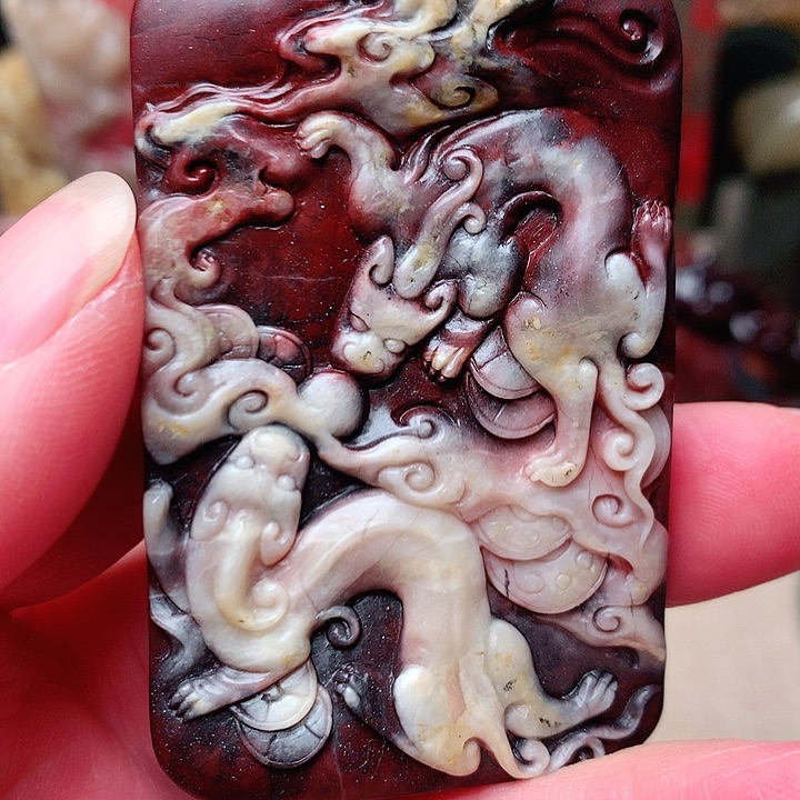 昌化石高*精品男款挂件