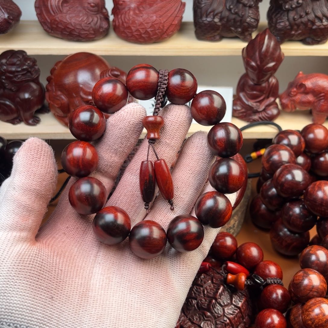 染料紫檀（血檀）1.8火焰纹-多样性发其一