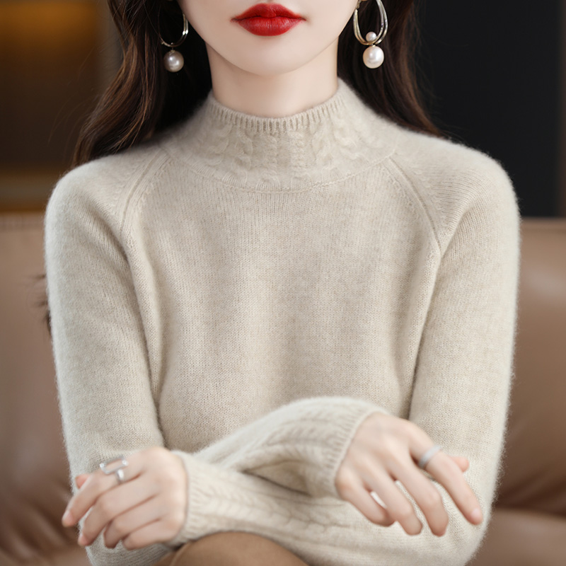 女士针织百搭修身毛衣