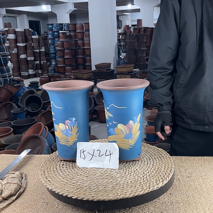 红陶紫砂花盆紫砂