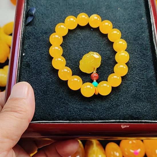 未镶嵌蜜蜡手串手串11，