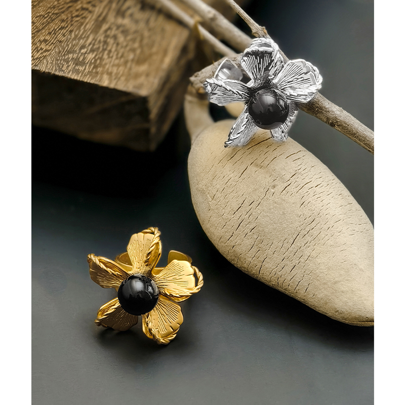 铜合金戒指 美洋MEIYANG 珠花戒指【商场同款】